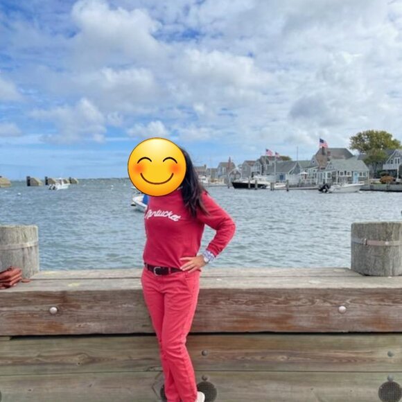 Cabi I Hutton Nantucket Red Jogger Pants Sz 8 - Picture 3 of 15